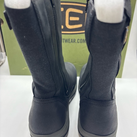 Womens Keen Presidio II Waterproof Boots Sz 10.5 Black Leather 1019592 - Picture 3 of 6